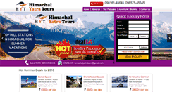 Desktop Screenshot of himachalyatratours.com